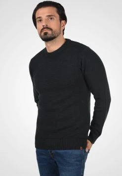 Coupon 😀 INDICODE JEANS IDRICARDO - Pullover - Black 🔔