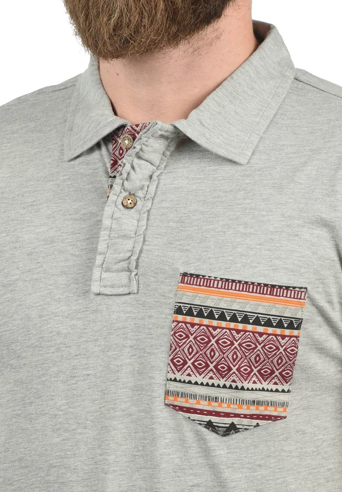 Acheter ❤️ INDICODE 🎉 JEANS IDALASTAIR - Polo - Light Grey ✨ – Image 3