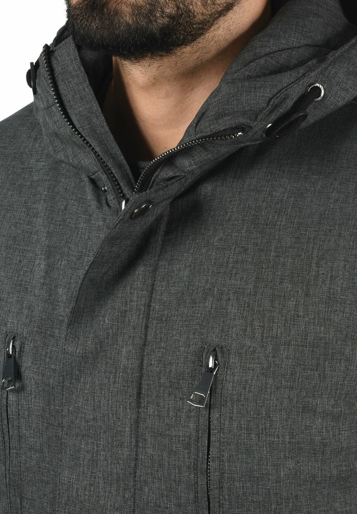 Sortie 😍 INDICODE JEANS IDSCIPIO - Veste D'hiver - Charcoal Mix 🤩 – Image 4