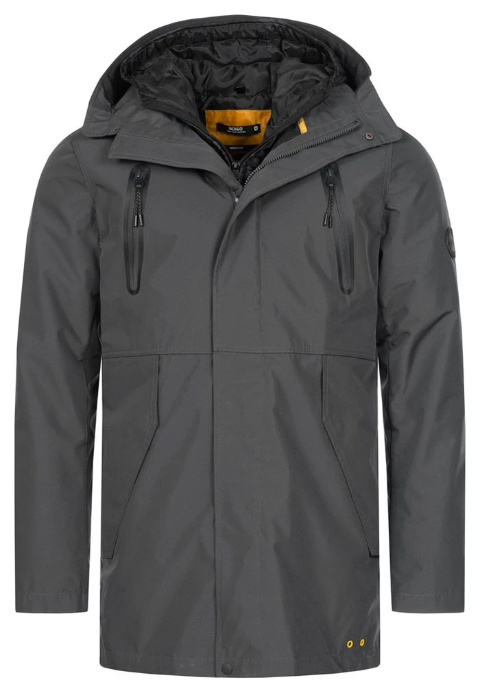 Sortie ✔️ INDICODE 🎁 JEANS Veste D'hiver - Dark Grey 🌟 – Image 5