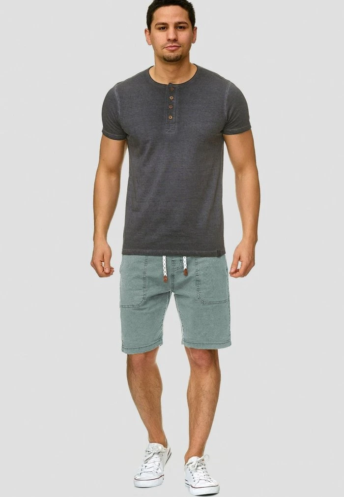 Meilleure affaire ✨ INDICODE 🛒 JEANS Short - Blue Surf 🧨 – Image 2