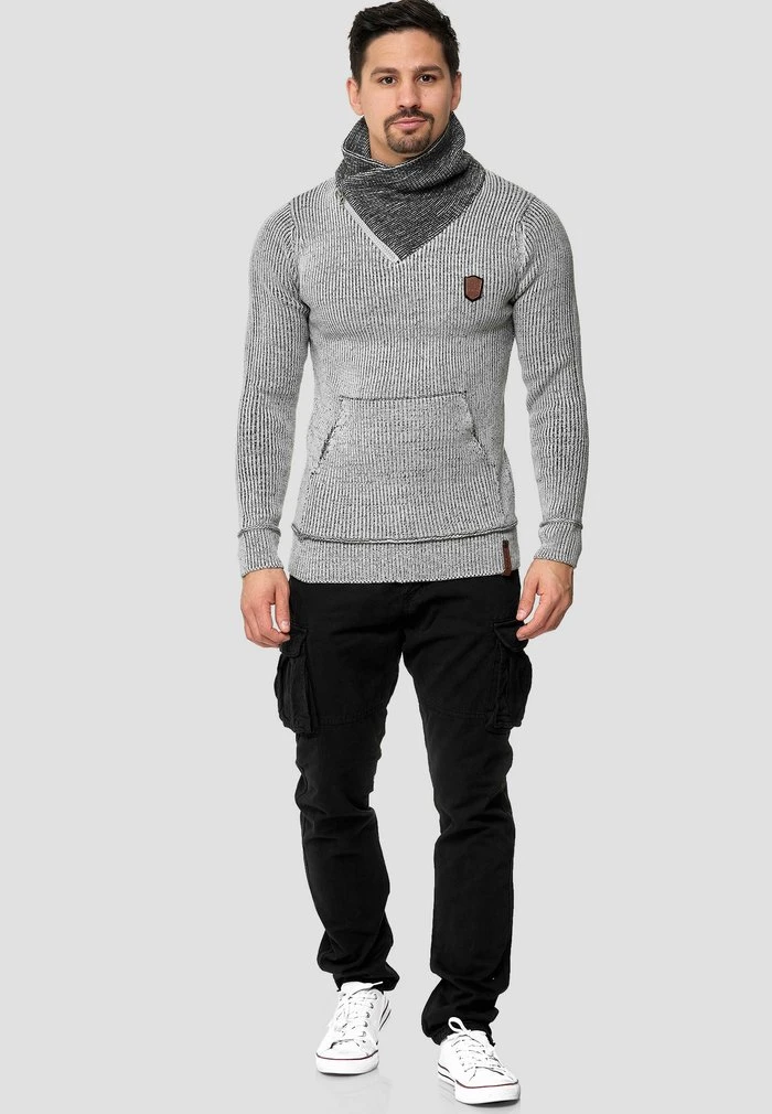 Offres 🔥 INDICODE 🥰 JEANS DANE - Pullover - Light Grey ❤️ – Image 2