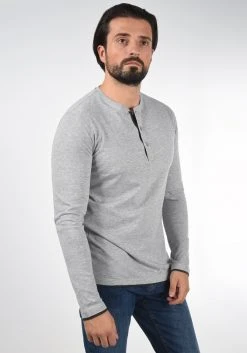 Acheter 🎁 INDICODE JEANS IDGIFFORD - T-shirt à Manches Longues - Light Grey 😀