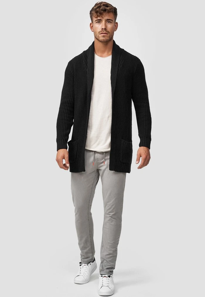 Vente flash ❤️ INDICODE ❤️ JEANS ANAHEIM - Gilet - Black 💯 – Image 2