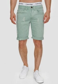 Promo 🌟 INDICODE JEANS Short En Jean - Granite Green 🛒