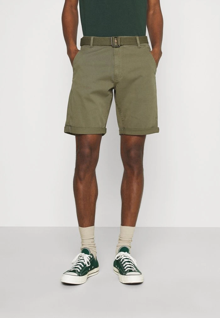 Meilleur prix đ€© INDICODE JEANS KAISER CHINO EXCLUSIV - Short - Army â€ïž