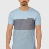 De gros 😀 INDICODE JEANS PORTER - T-shirt Imprimé - Blue Wave 🛒