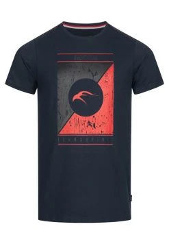 Vente flash ✨ INDICODE JEANS LEONARDO - T-shirt Imprimé - Navy 💯