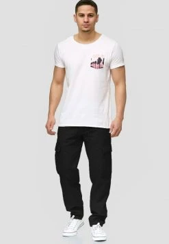 Meilleure affaire 💯 INDICODE ✨ JEANS Pantalon Cargo - Black ✨