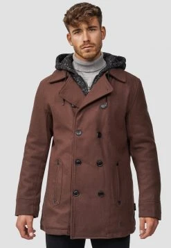 Promo ⌛ INDICODE JEANS Manteau Court - Brown 🎉