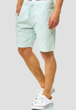 Vente flash 🛒 INDICODE JEANS REGULAR FIT - Short - Turquoise 👍