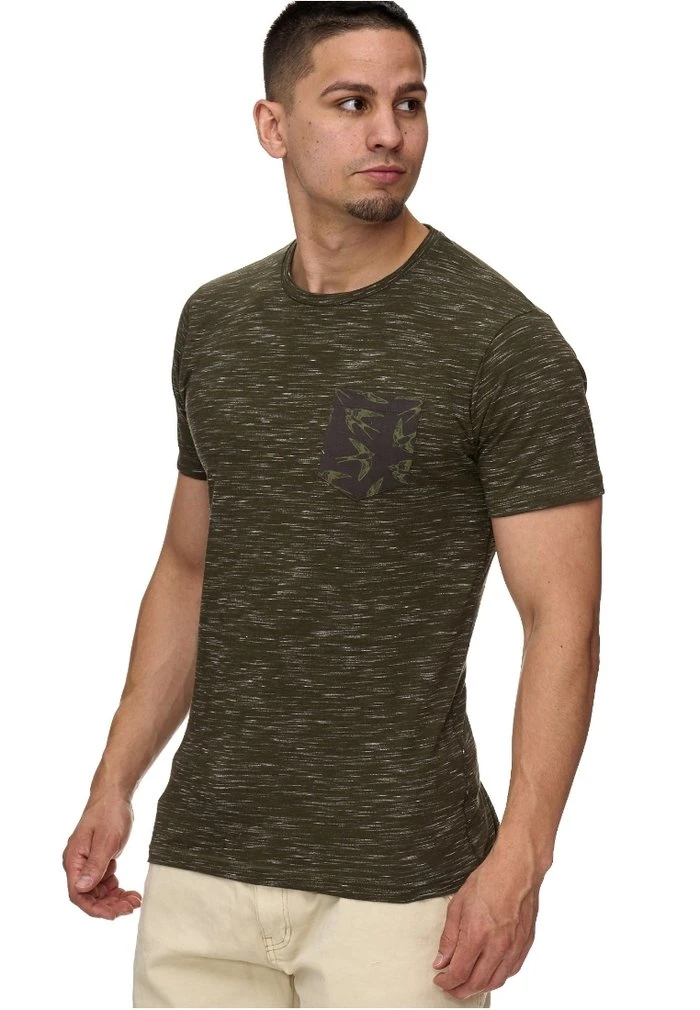 Sortie ✔️ INDICODE 🌟 JEANS BLAINE - T-shirt Imprimé - Grün ✨