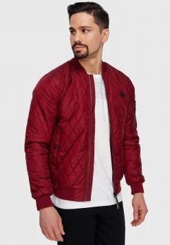 Bon marché 🌟 INDICODE JEANS NOVAK - Veste Mi-saison - Bordeaux ❤️