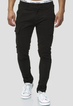 Le moins cher 😀 INDICODE JEANS Pantalon Cargo - Black 🔥