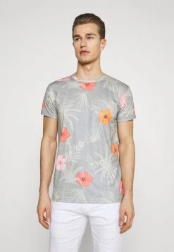 Le moins cher 🥰 INDICODE 😍 JEANS CADIZ BRILIANT - T-shirt Imprimé - Light Grey ✨