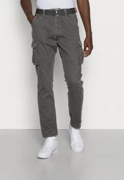 Meilleure vente ⌛ INDICODE JEANS WILLIAM - Pantalon Cargo - Raven 🛒