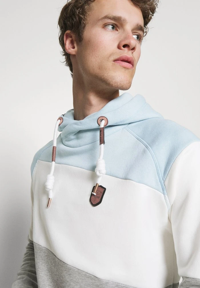 Bon marché 🔔 INDICODE 🥰 JEANS PESSAC - Sweat à Capuche - Skyblue ❤️ – Image 4