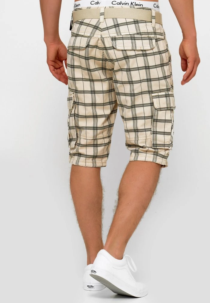 Grosses soldes 🌟 INDICODE JEANS BLIXT - Short - Fog Check 💯 – Image 3