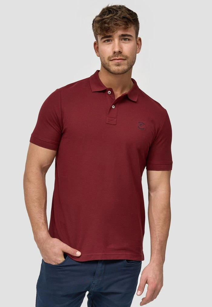 De gros đ INDICODE đ„° JEANS WADIM - Polo - Bordeaux â€ïž