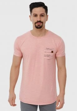 De gros ✔️ INDICODE 🧨 JEANS MORAN - T-shirt Imprimé - Coral Cloud 💯