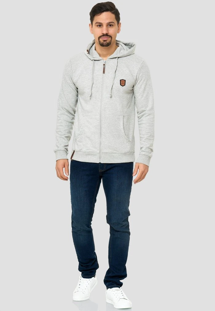 Les meilleures critiques de ⌛ INDICODE ⭐ JEANS Sweat à Capuche Zippé - Gray 🧨 – Image 2