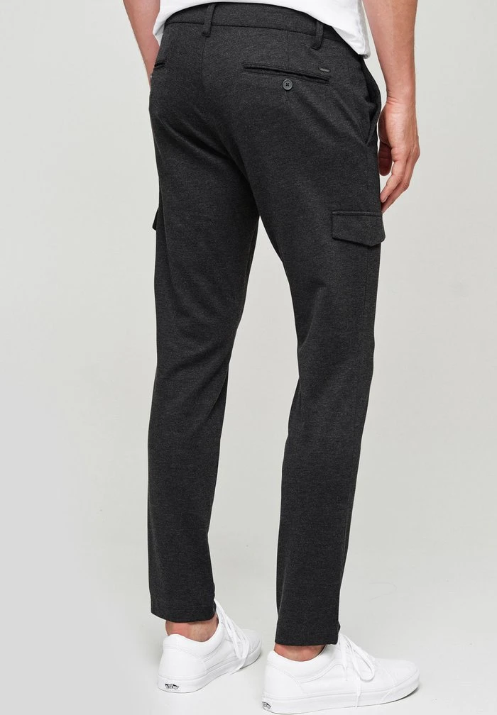 Offres đ INDICODE JEANS SUPER STRETCH ECKHART - Pantalon Cargo - Raven â â Image 3