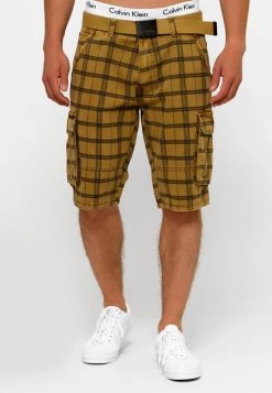 Meilleur prix 🧨 INDICODE JEANS BLIXT - Short - Amber Check ❤️