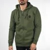 Nouveau 🤩 INDICODE JEANS IDBARNHILL - Sweat à Capuche Zippé - Army 🧨