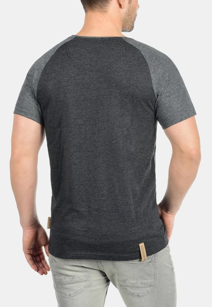 Grosses soldes đ€© INDICODE JEANS IDGRESHAM - T-shirt Imprimé - Charcoal đ„ â Image 2