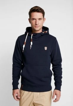 Vente flash ✔️ INDICODE JEANS NEVILLY - Sweat à Capuche - Navy 😍