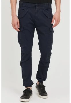 Nouveau 🔥 INDICODE JEANS IDNUVA - Pantalon Cargo - Navy 🔥