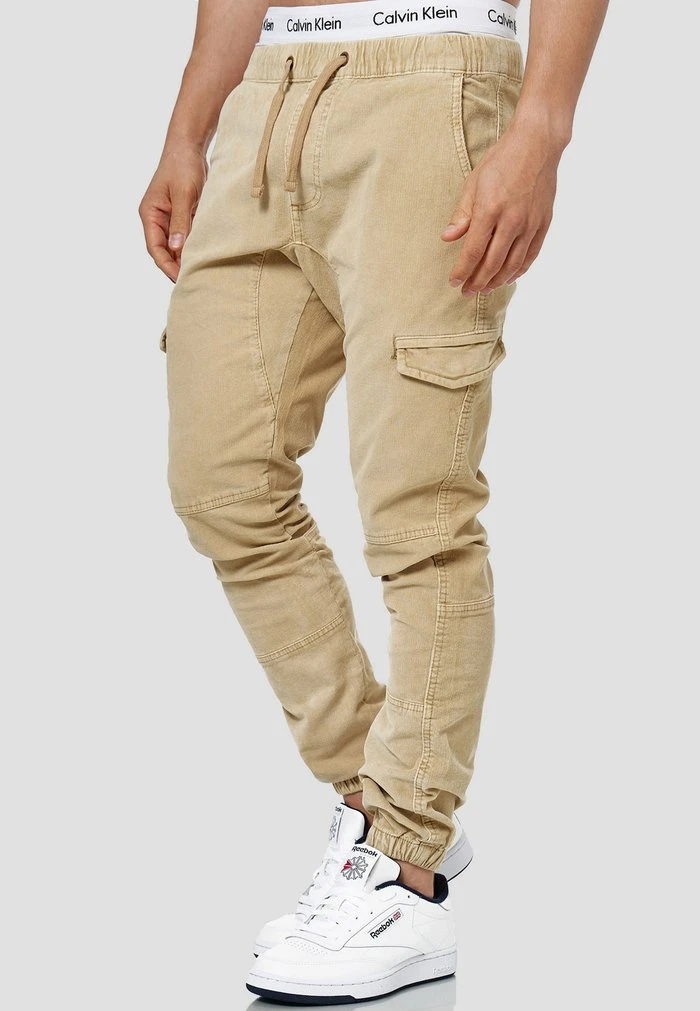 Grosses soldes ✔️ INDICODE 👏 JEANS Walker - Pantalon Cargo - Beige 🎁 – Image 2