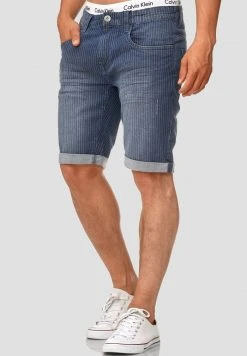 Bon marché 👍 INDICODE 🔥 JEANS CUBA CADEN - Short En Jean - Indigo Blue ✔️