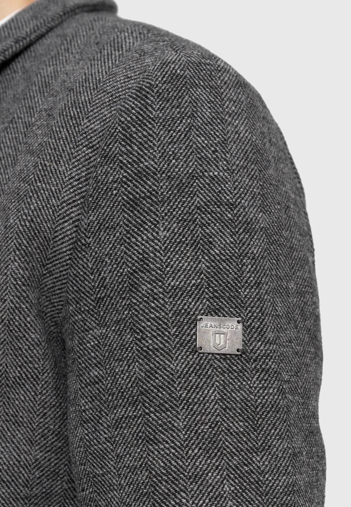 Grosses soldes 🎉 INDICODE JEANS Manteau Court - Grey Mix 🎉 – Image 6