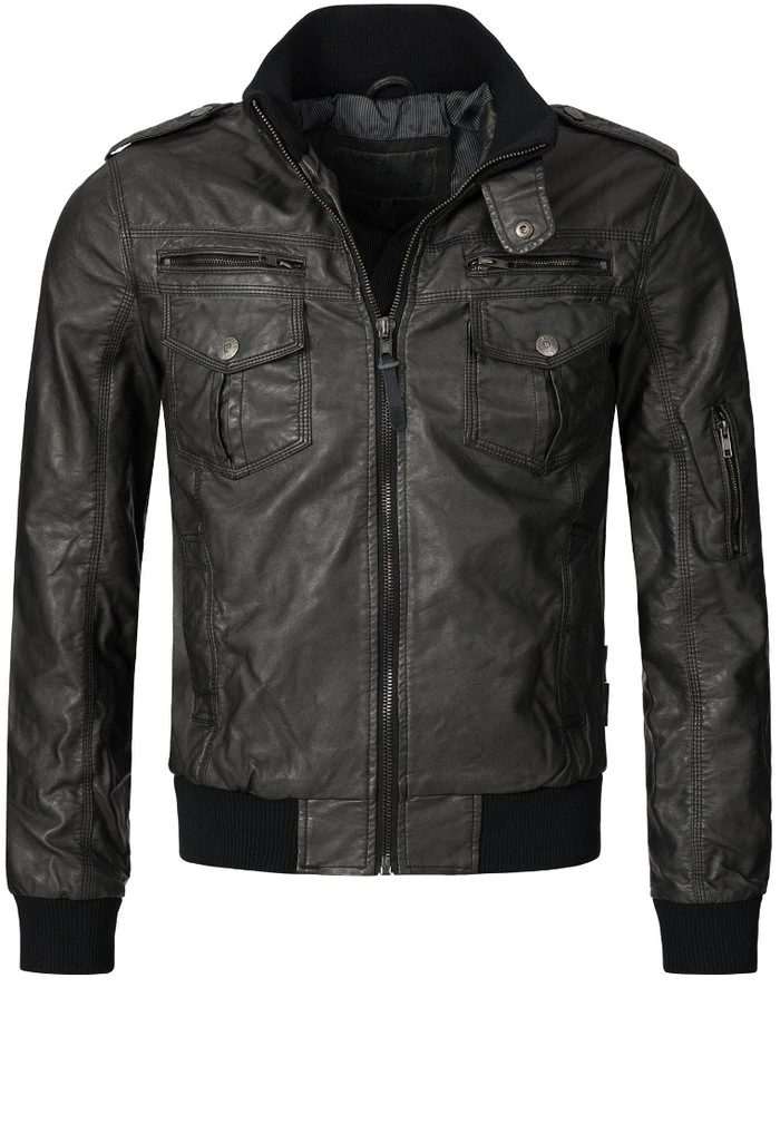 Grosses soldes đ„ INDICODE JEANS INCO - Veste En Similicuir - Schwarz â â Image 5