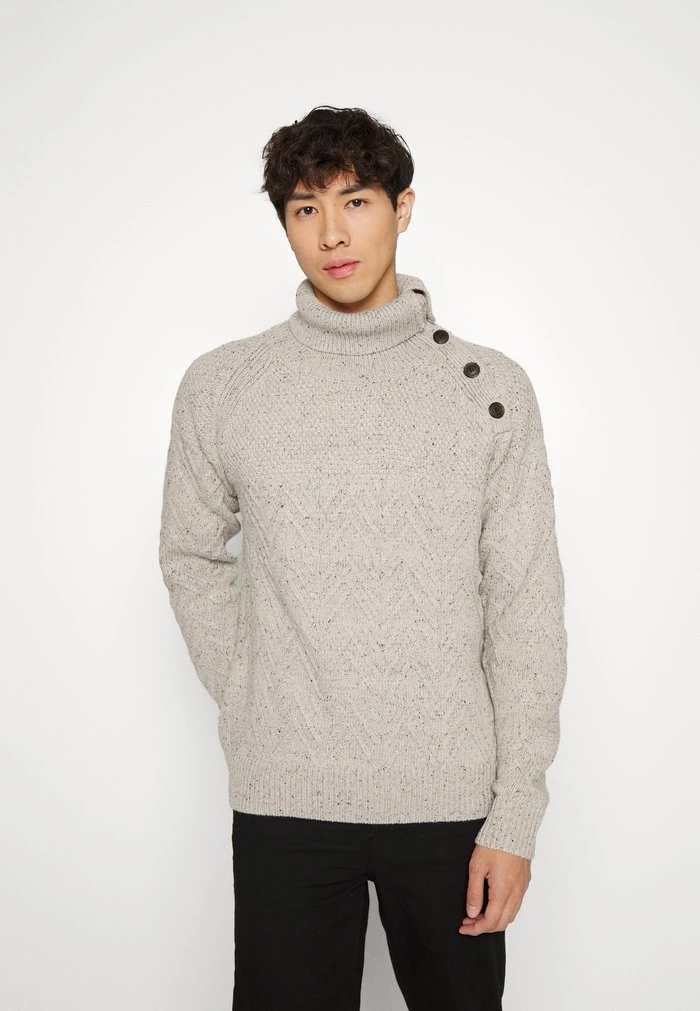 De gros đ INDICODE JEANS VARGAS - Pullover - Ecru Mix â