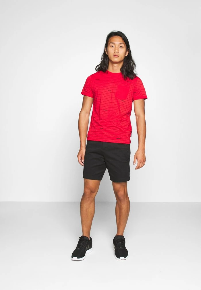 Bon marché 🥰 INDICODE JEANS ECKLEY - T-shirt Imprimé - Goji Berry ✨ – Image 2