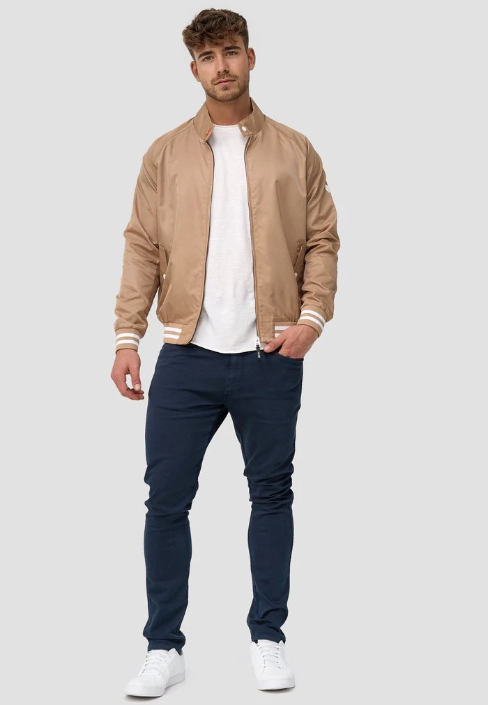 Grosses soldes đ€© INDICODE JEANS AYSER - Blouson Bomber - Beige âš â Image 2