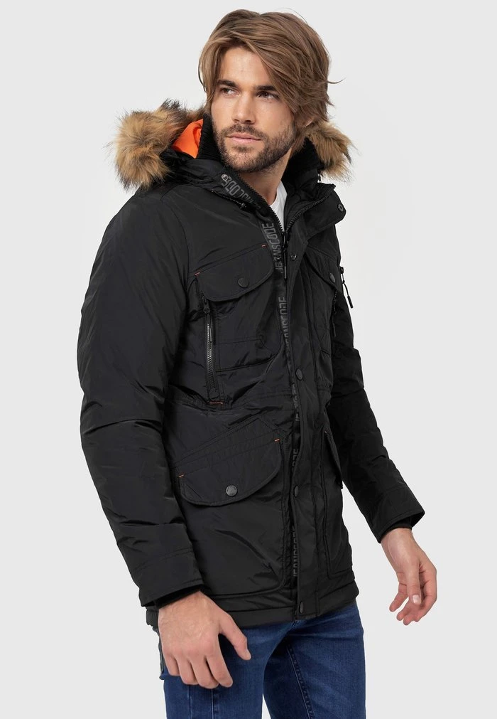 Tout neuf ✔️ INDICODE JEANS CARPELAN - Veste D'hiver - Black 😉 – Image 5