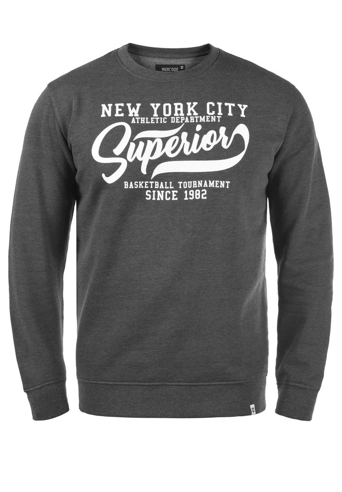 Nouveau ⭐ INDICODE 😀 JEANS IDGALILERO - Sweatshirt - Grey Mix 🎉 – Image 5