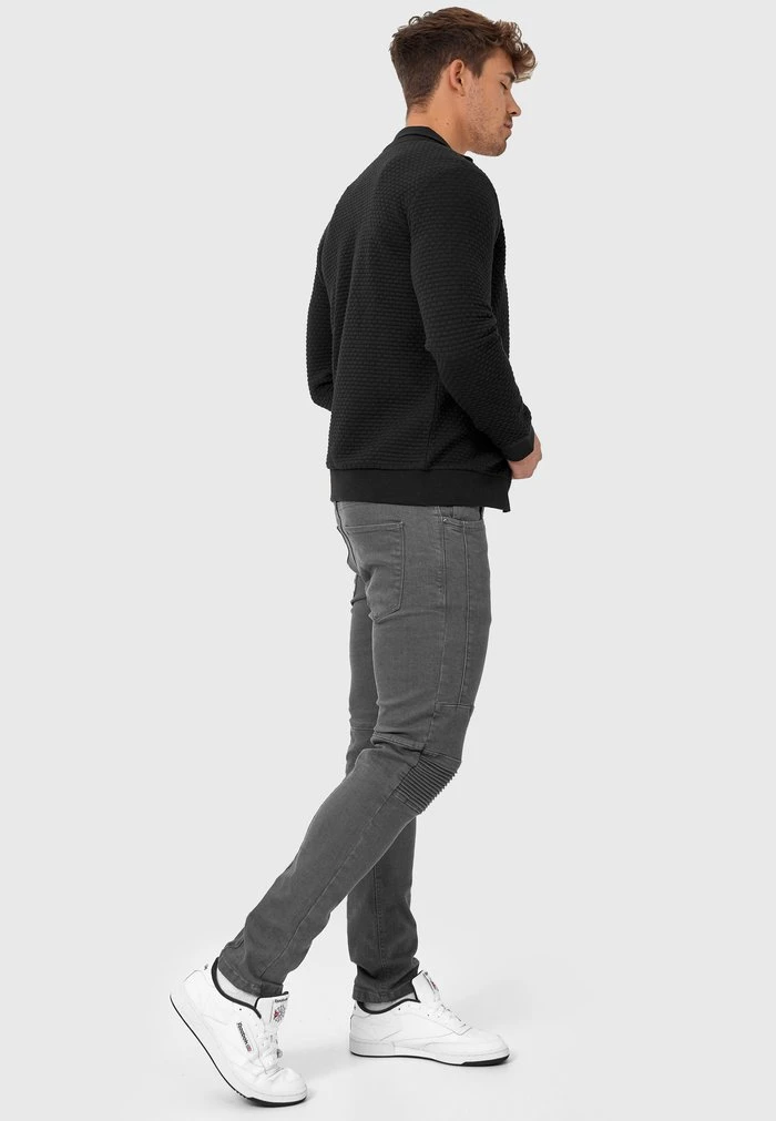 Tout neuf 💯 INDICODE JEANS BERMIE - Sweat à Capuche Zippé - Black 😉 – Image 3