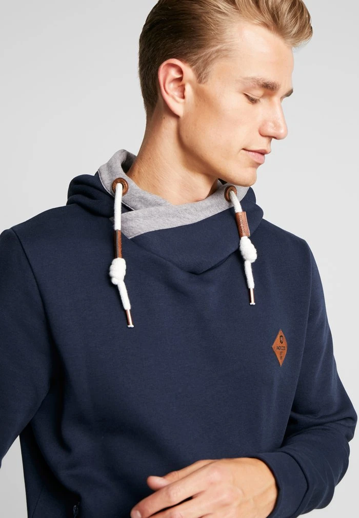 Bon marché 🧨 INDICODE JEANS BATCHELOR - Sweat à Capuche - Navy ⌛ – Image 4