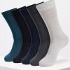De gros 😀 INDICODE ❤️ JEANS 10 PAIRS - Chaussettes - Blue / Black Denim ⌛