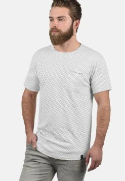 Bon marché 💯 INDICODE JEANS IDALBIN - T-shirt Imprimé - Mottled Dark Grey 🔥