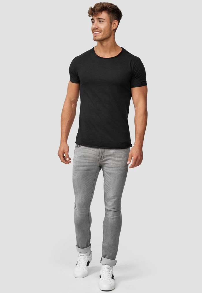 Promo đ„° INDICODE JEANS WILBUR - T-shirt Imprimé - Schwarz â€ïž â Image 2