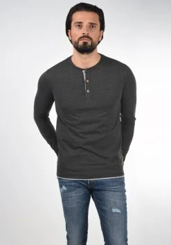 Coupon ⭐ INDICODE JEANS IDGIFFORD - T-shirt à Manches Longues - Charcoal 😍