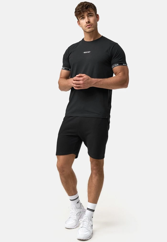 Grosses soldes 🧨 INDICODE JEANS LUTZY - T-shirt Imprimé - Black 😉 – Image 2