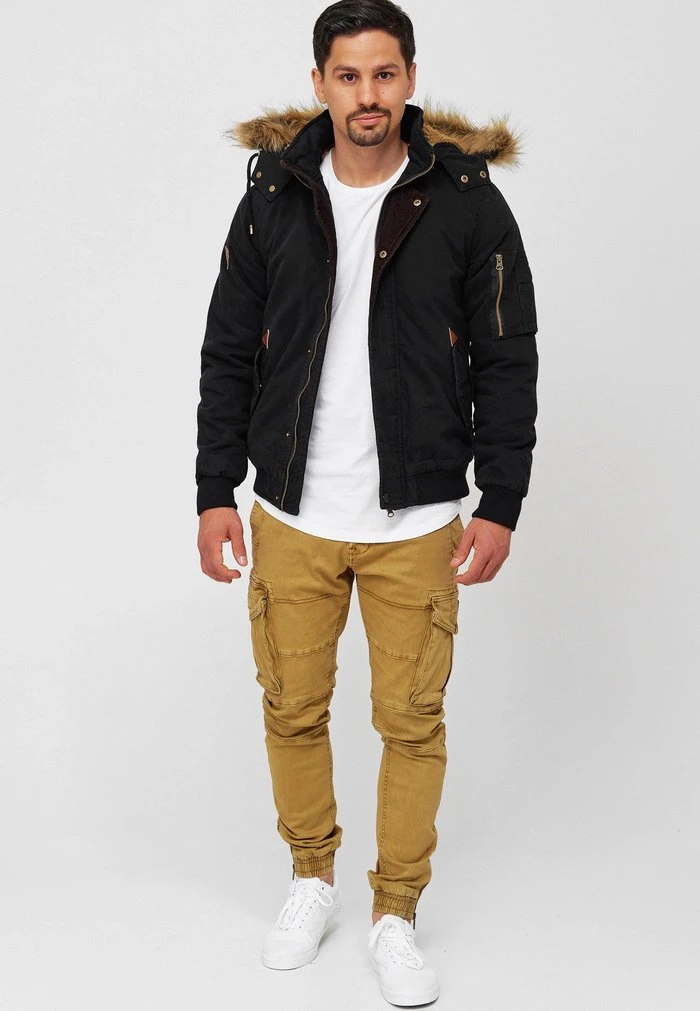 Budget ✨ INDICODE JEANS Veste D'hiver - Black 👍 – Image 2