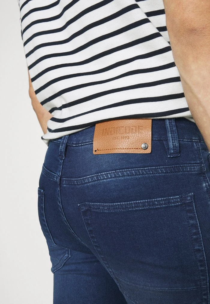 Nouveau 🎉 INDICODE 😀 JEANS COMMERCIALKEN - Short En Jean - Blue ⭐ – Image 7