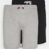 Promo 👍 INDICODE JEANS EXCLUSIVE 2 PACK - Short - Schwarz /light Grey Mel 🧨